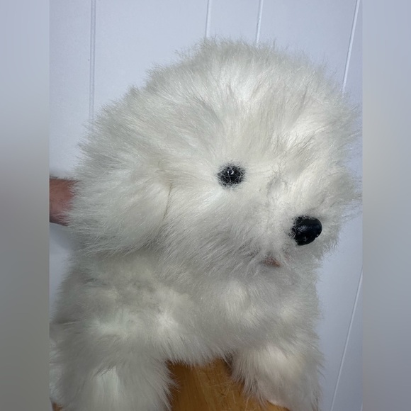 TY Classic 1989 Max White Fluffy Dog Maltese Stuffed Animal Plush - Picture 2 of 10